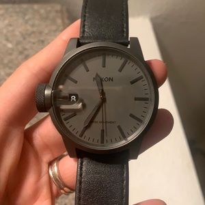 NIXON WATCH - Sentry Leather Watch